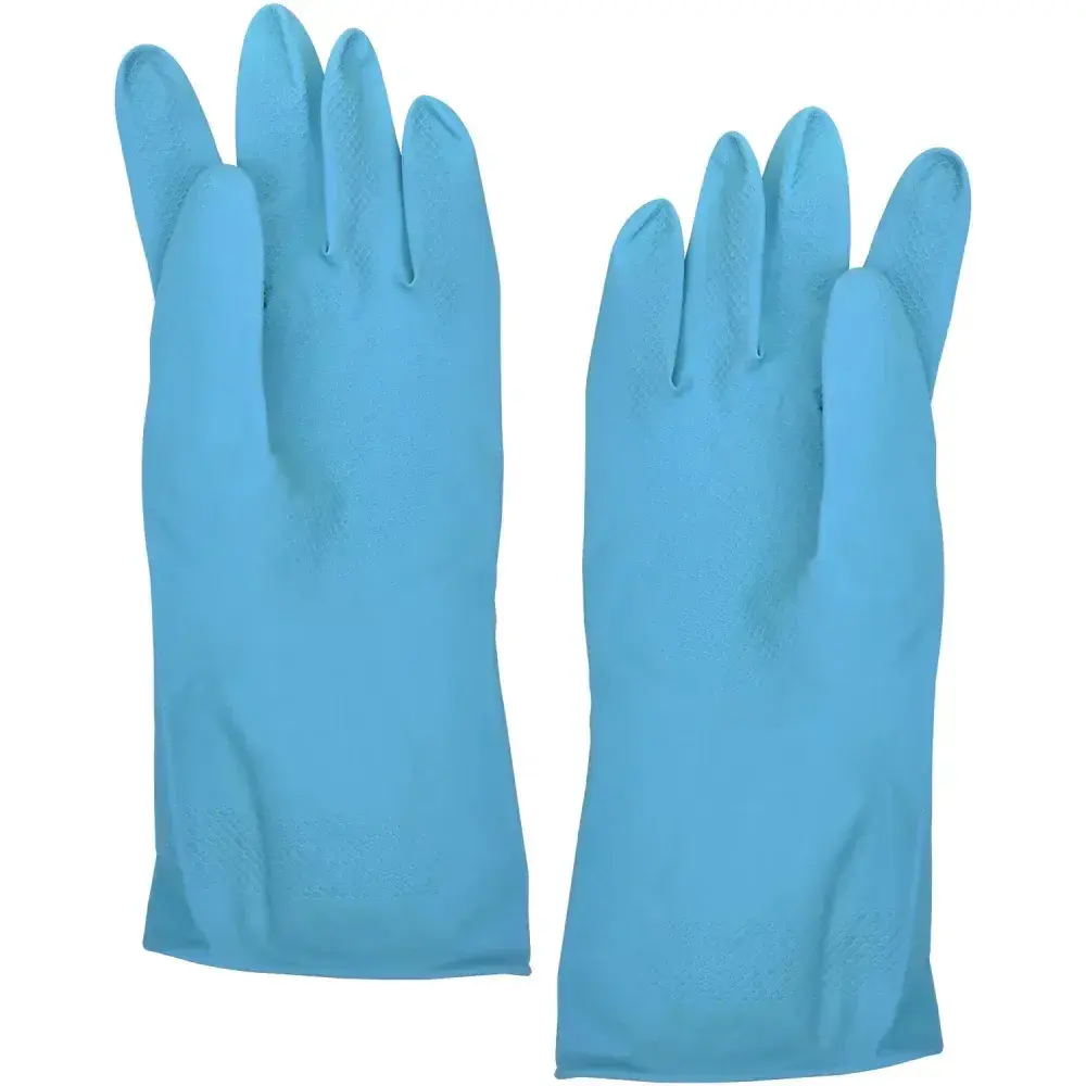 Luva latex azul com forro super silver tamanho xg Kalipso — fotografia 7
