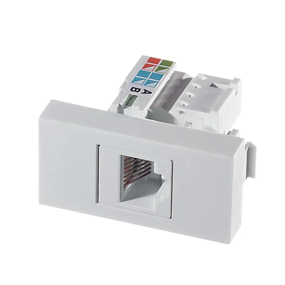 Módulo keystone Mectronic rj 45 br petra — fotografia de referência