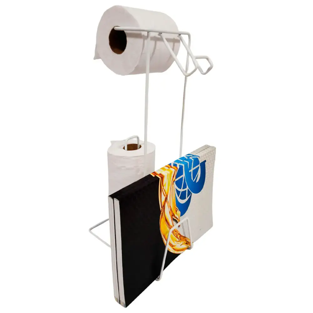 Suporte papel higiênico de chão celular e revistas Evald Branco — fotografia 5