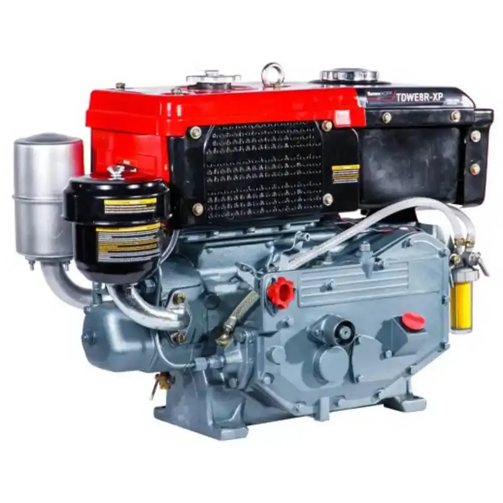 Motor diesel 7,7 HP partida manual 2400 RPM 4T TDWE8R-XP Toyama — fotografia de referência