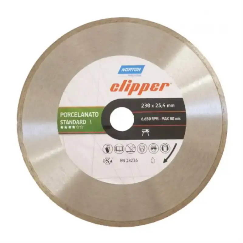 Disco Diamantado 9 POL x 25.4 MM p/ Porcelanato CLIPPER Standard 2 Peças NORTON — fotografia 3