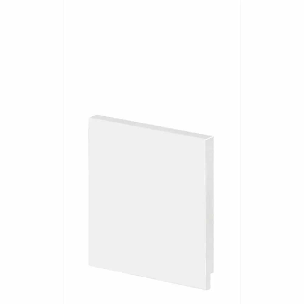 Rodapé slim liso 2,40M 100X10MM branco Arquitech — fotografia 2