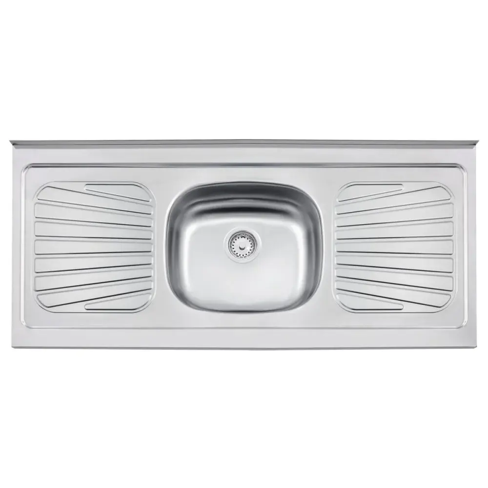 Pia de cozinha new raggi inox 40 aço 120X52CM Tramontina — fotografia de referência