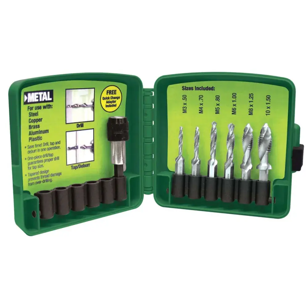 Jogo de brocas macho M3-M10 6 peç Greenlee