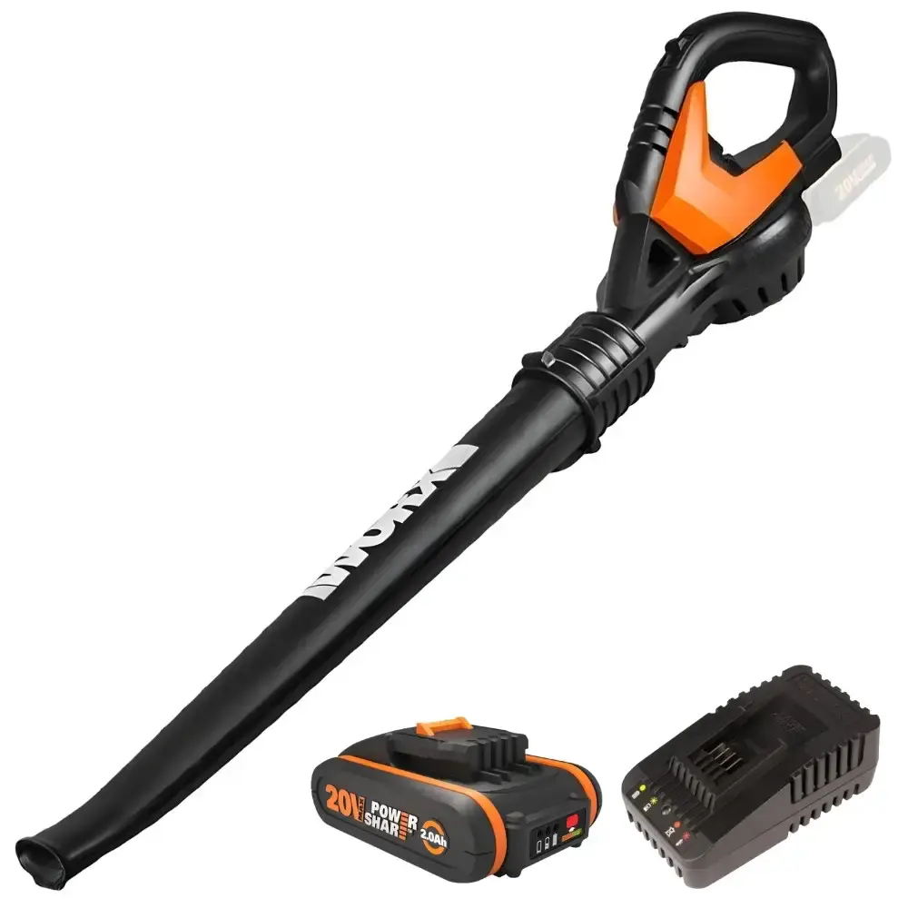 Soprador de ar varredor 20V com bateria 2,0AH e carregador bivolt Worx