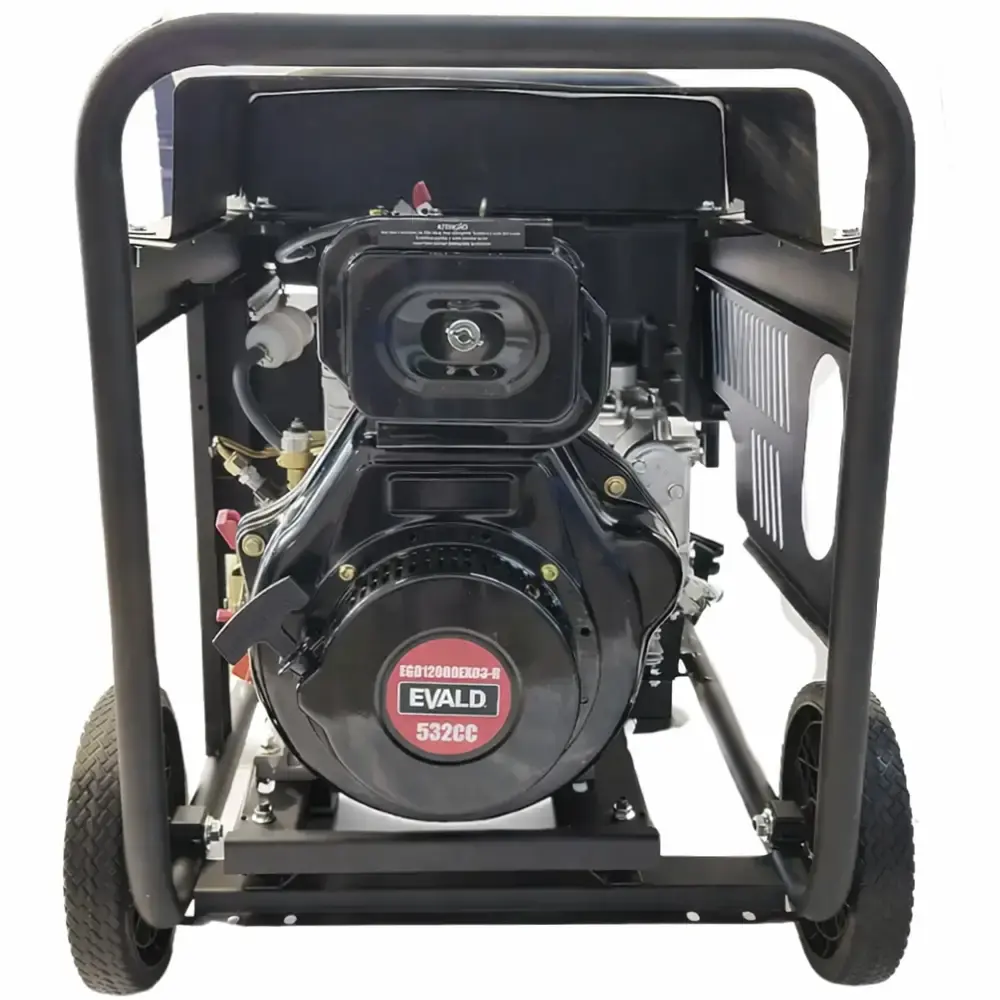 Gerador energia diesel 11,25 KVA AVR partida elétrica 220V trifásico EGD12000EXD3-R Evald — fotografia 3