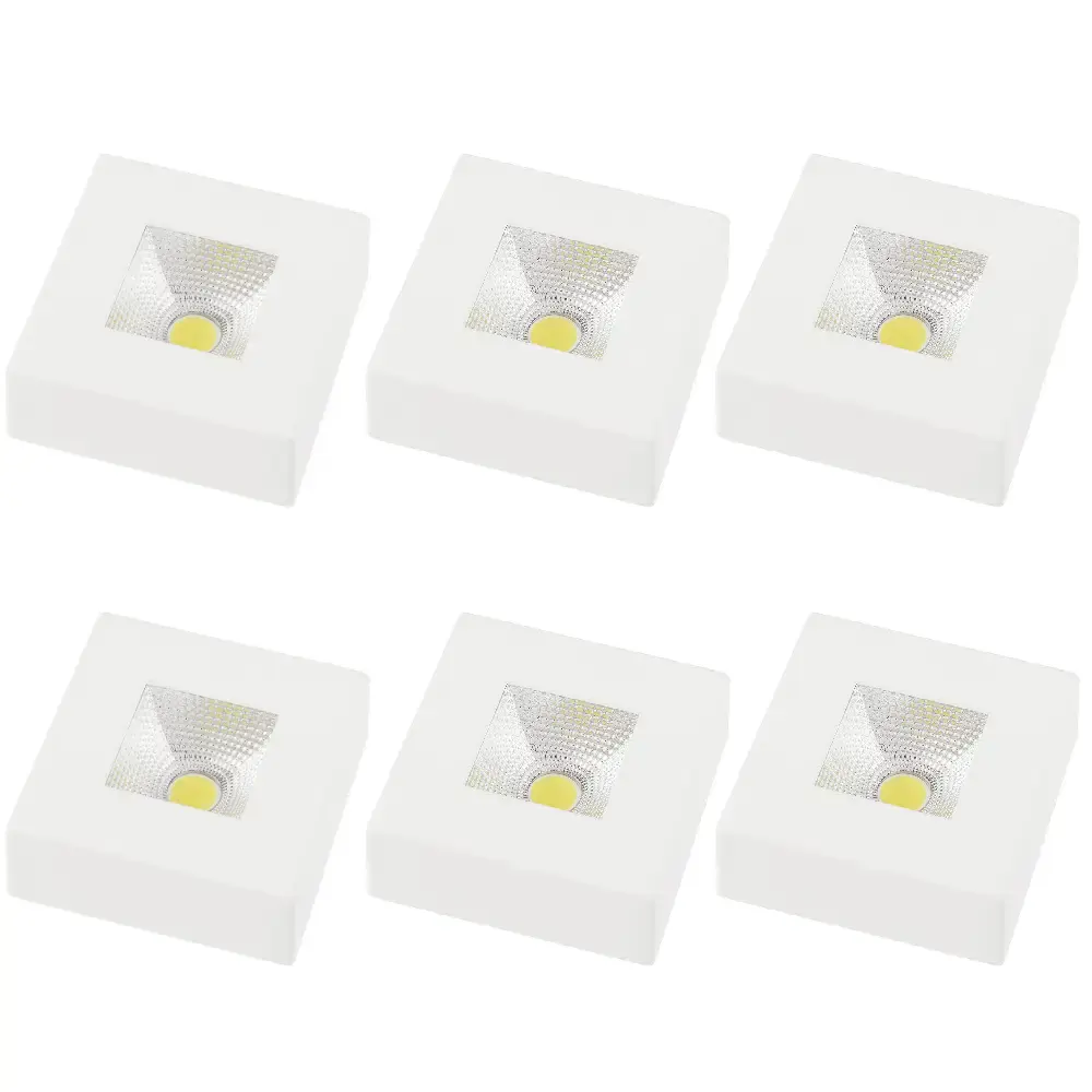Luminária spot led sobrepor quadrado 5W 6500K com 6 unidades Avant Bivolt — fotografia de referência
