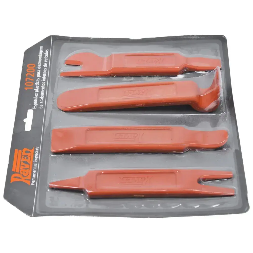 Conjunto de espátulas plásticas para remover acabamentos internos Raven — fotografia 9
