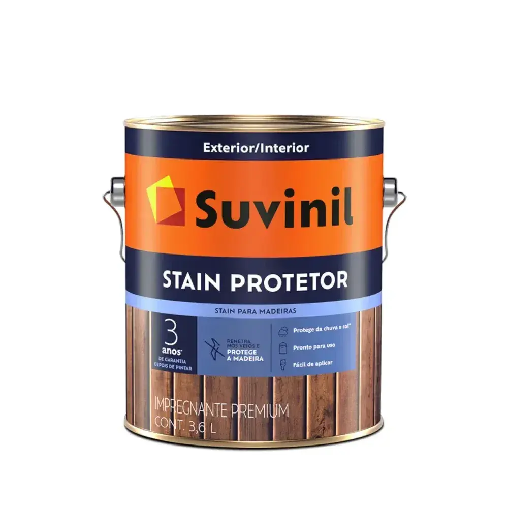 Verniz impregnante stain protetor imbuia 3,6L Suvinil — fotografia 2