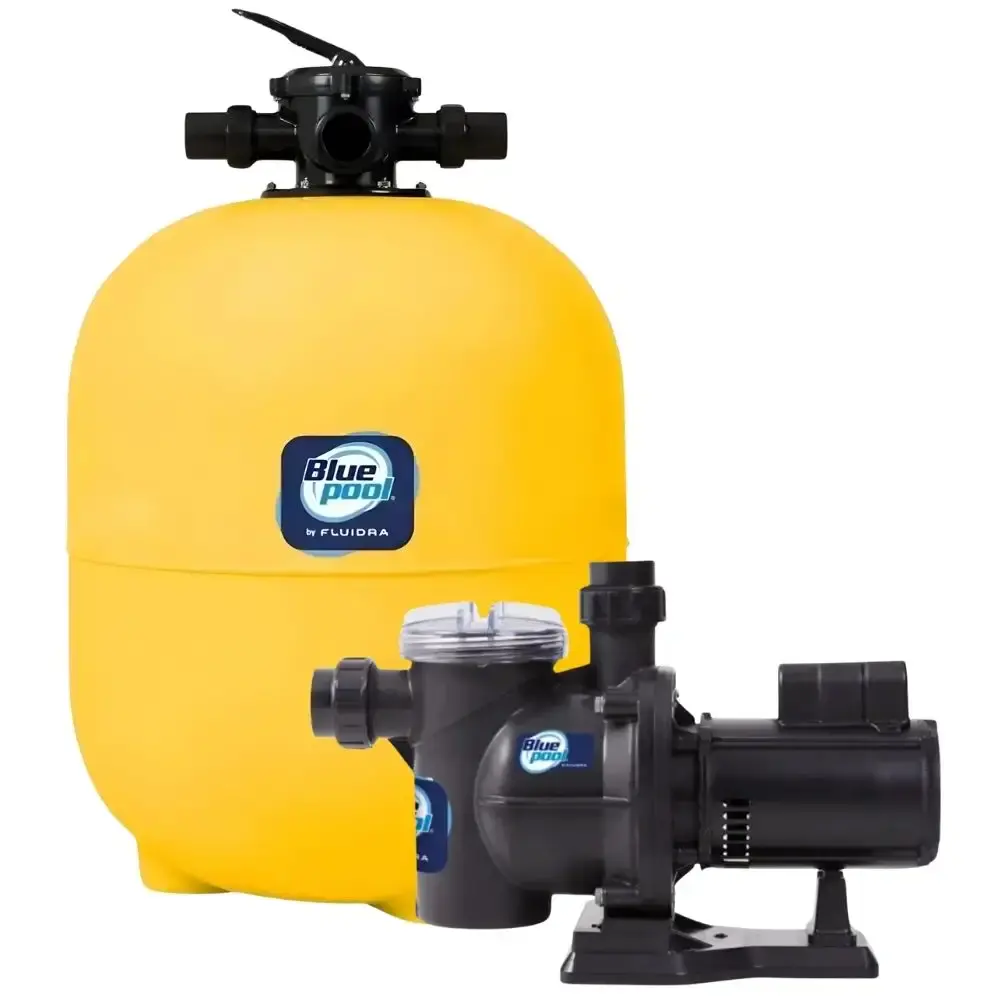 Bomba 1,0 CV mono IP21 com filtro 75.000 litros 1,0 CV sem areia para piscina Bluepool