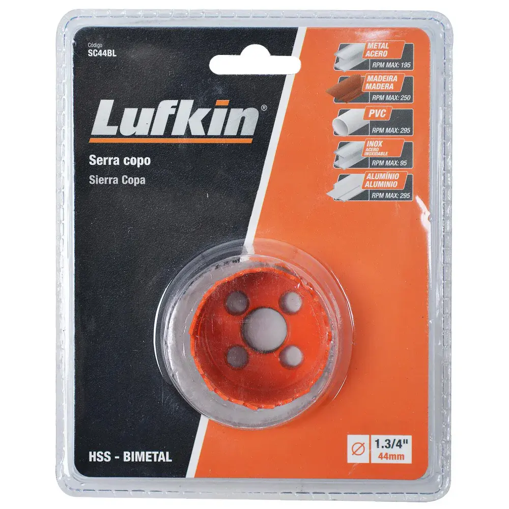 Serra copo 44MM 1.3/4 SC44BL Lufkin — fotografia de referência
