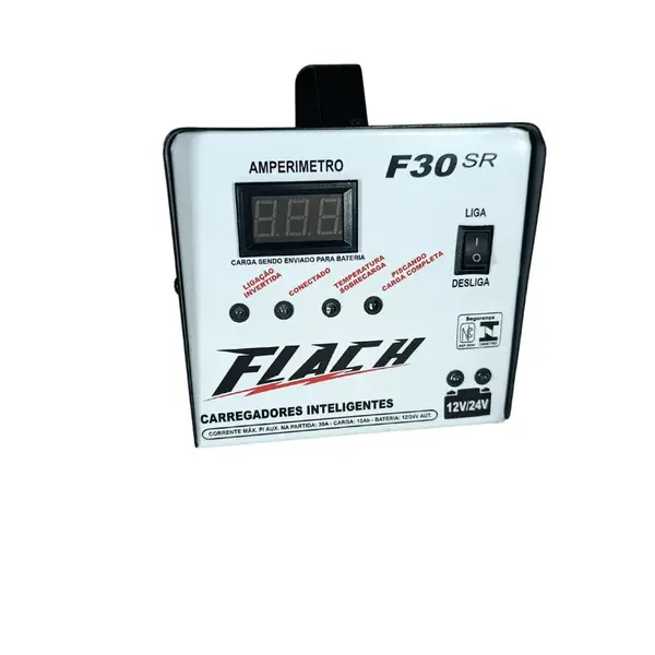 Carregador de baterias F30-12/24 SR - 10 ah - Flach - semi novo — fotografia de referência