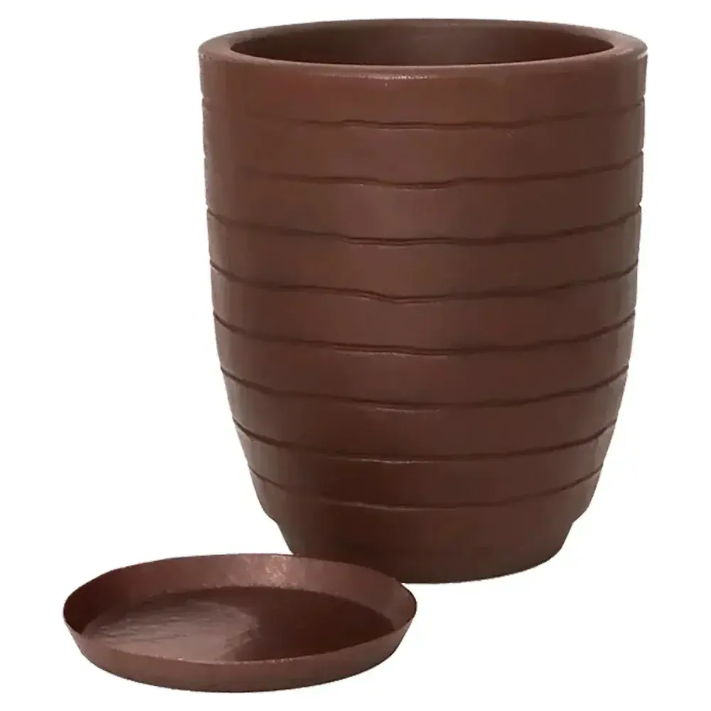Vaso relevo antique rusty 24X28CM 10L Vasart — fotografia 2