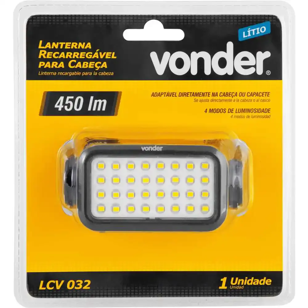 Lanterna de LED para cabeça LCV-032 Vonder — fotografia 6