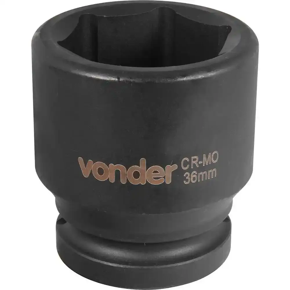 Soquete Sextavado Impacto Encaixe 3/4 polegada 36MM Cromado VONDER — fotografia 2