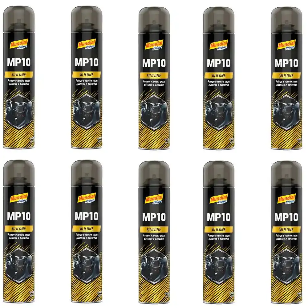 Silicone Spray Neutro 300 ml com 10 Unidades MUNDIAL PRIME — fotografia de referência