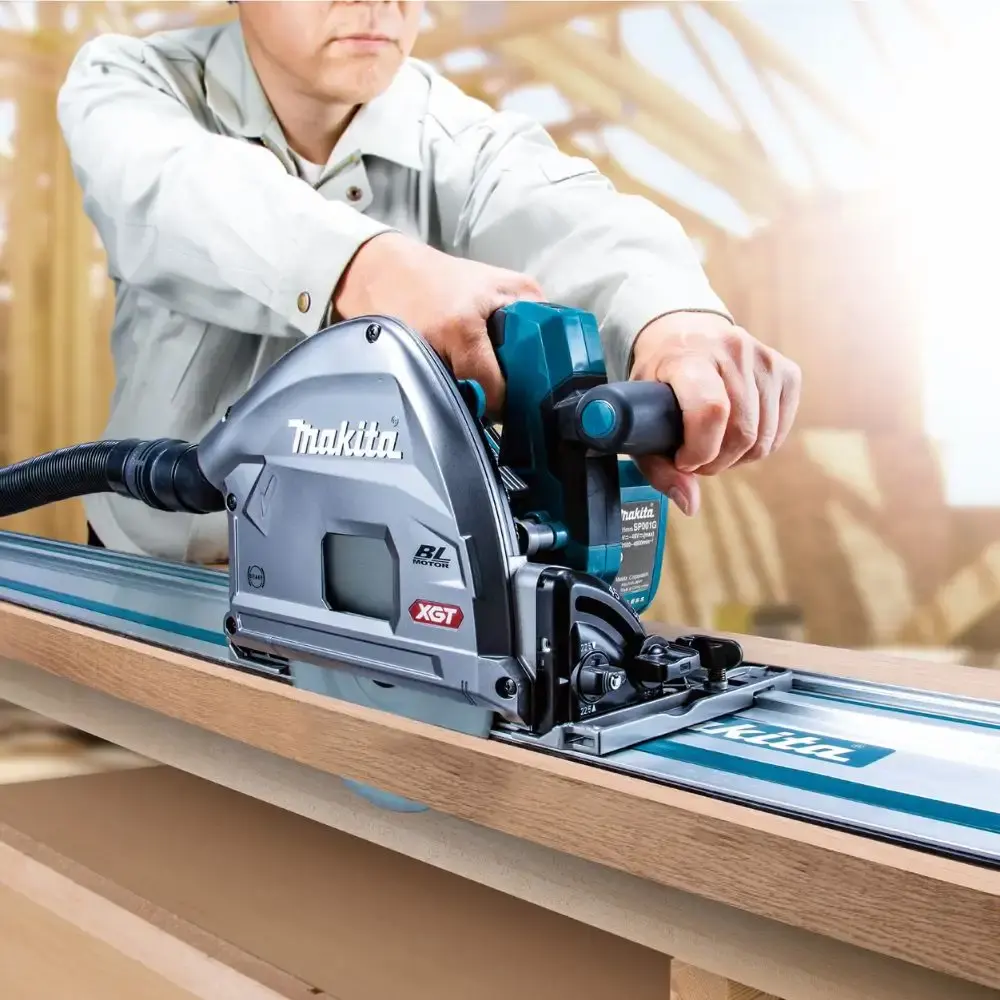 Serra circular 6.1/2 POL 40V brushless sem bateria e carregador SP001GZ Makita — fotografia 3