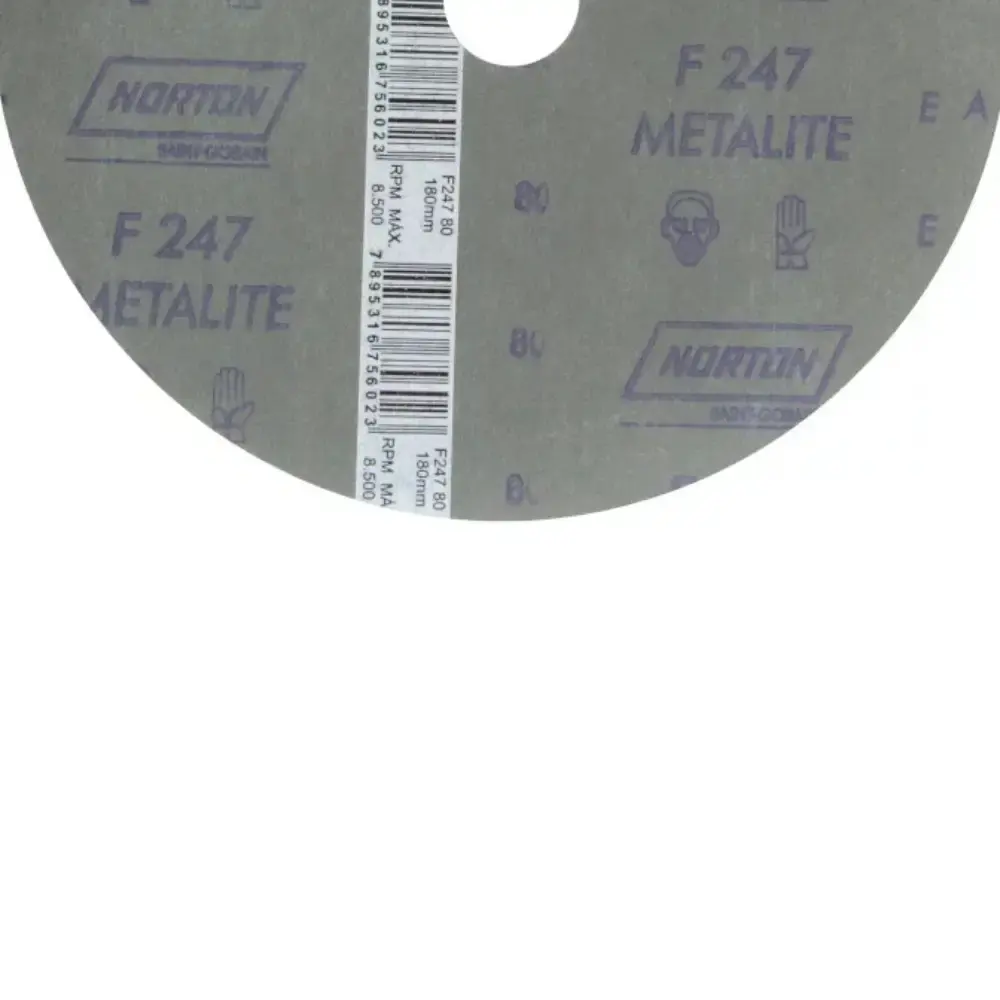Disco de Lixa 7 x 7 Polegadas Grana 80 NORTON — fotografia 4