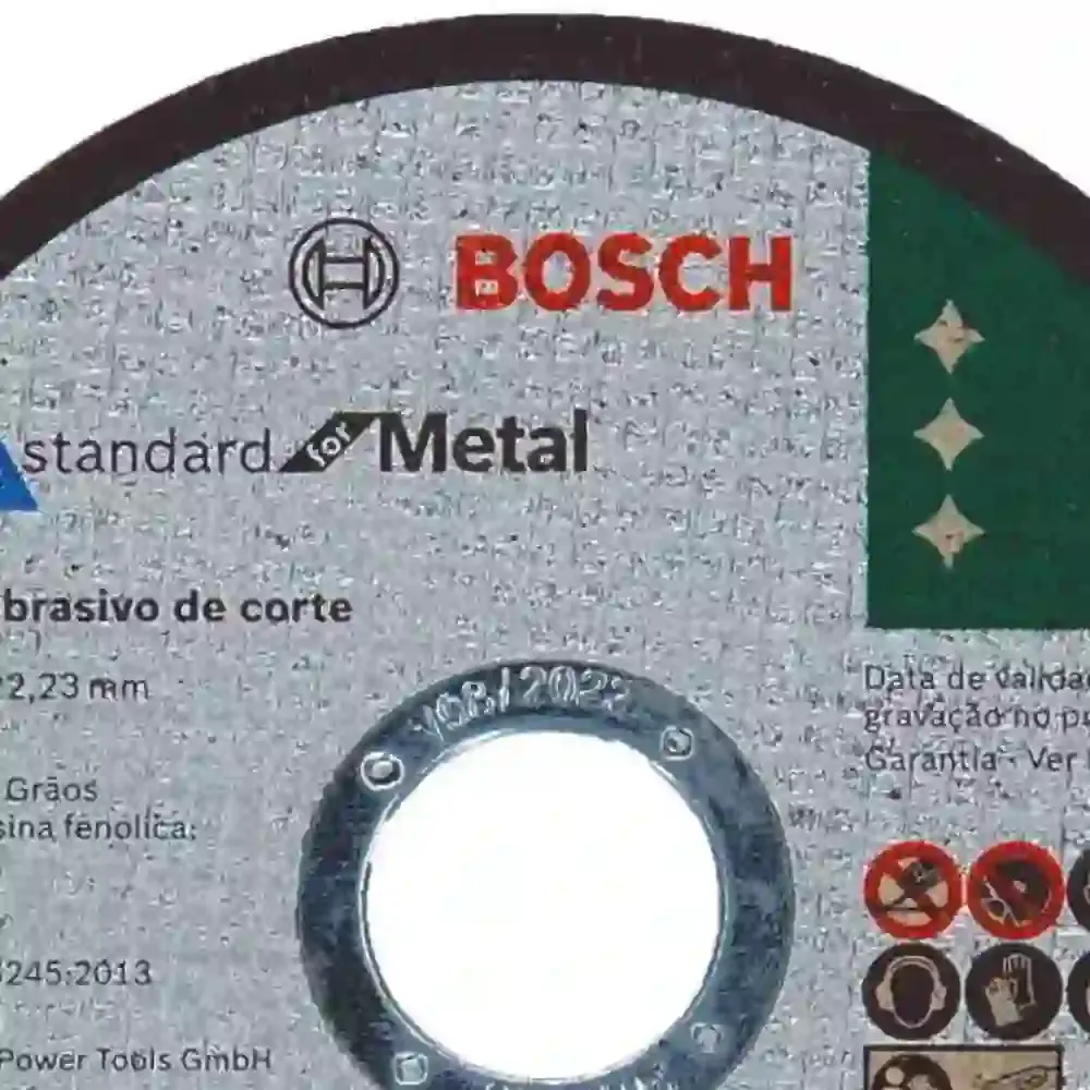 Disco de Corte 4.1/2POL 115 mm X 1.0 mm Standard para Metal BOSCH — fotografia 4