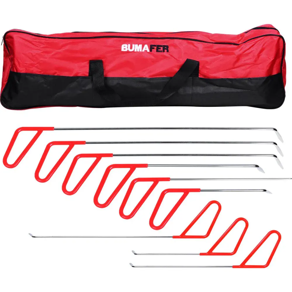 Kit de hastes martelinho de ouro 9 peç Bumafer