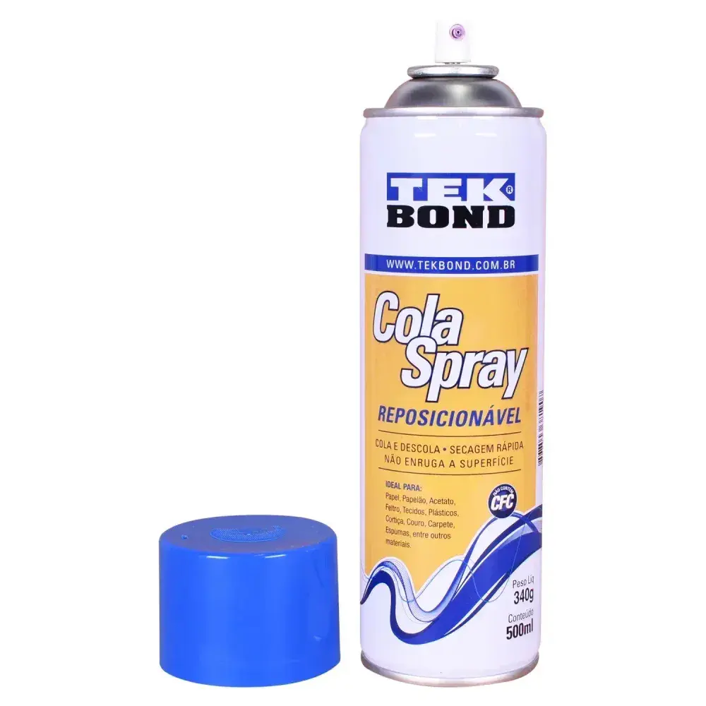 Cola spray reposicionável 340G/500ML Tekbond — fotografia 6