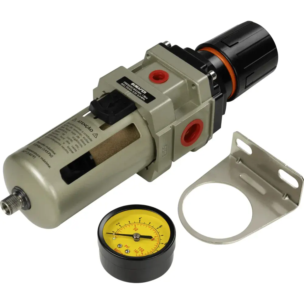 Regulador de pressão 145 lbf/pol 1/2 Bumafer — fotografia 9