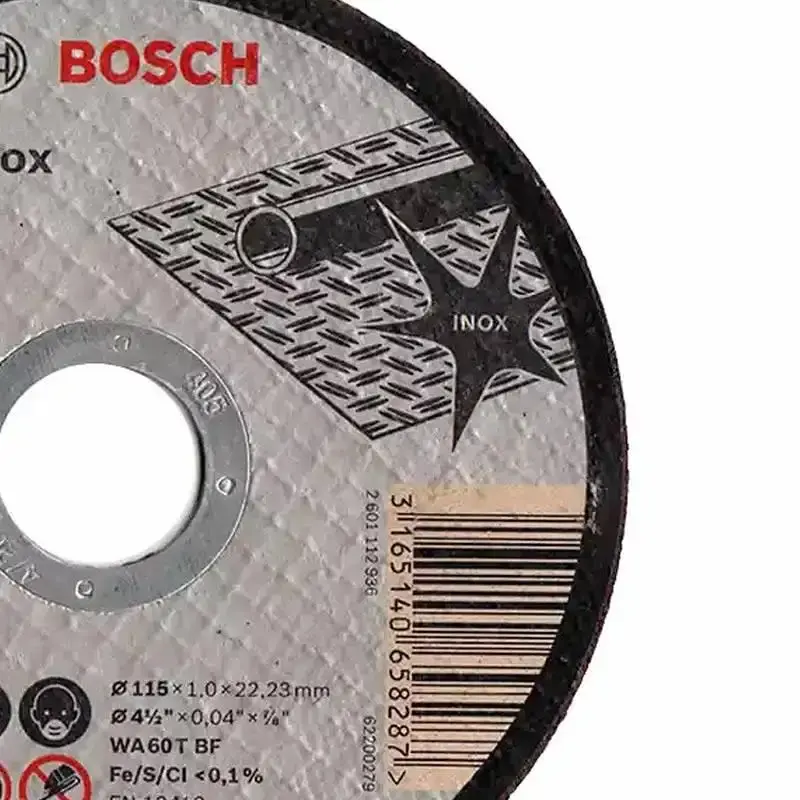 Disco de Corte Inox 4.1/2 POL x 1.00 POL Furo 7/8 POL Standard Kit 30 Unidades BOSCH — fotografia 4