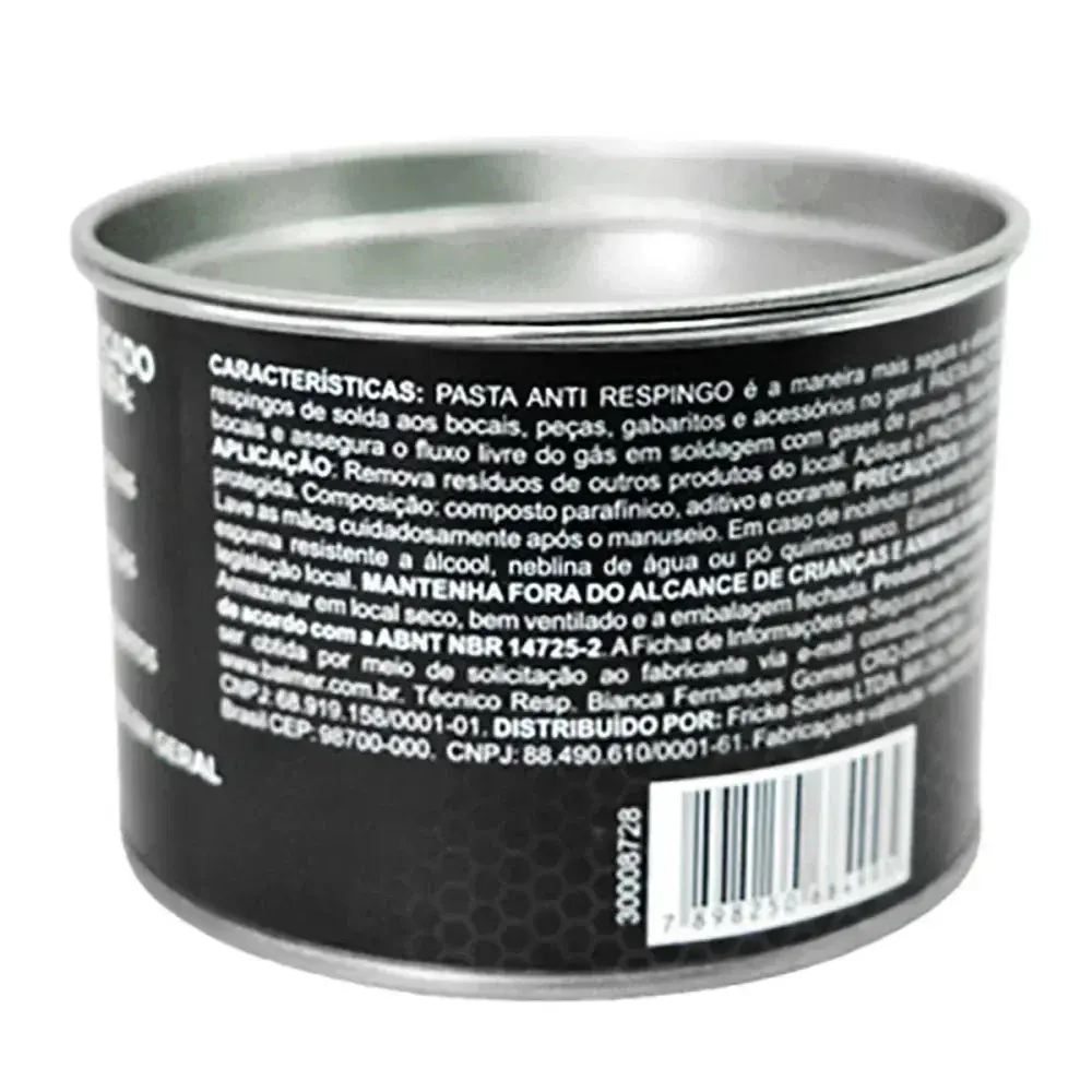 Pasta anti respingo sem silicone 350G Balmer — fotografia 6