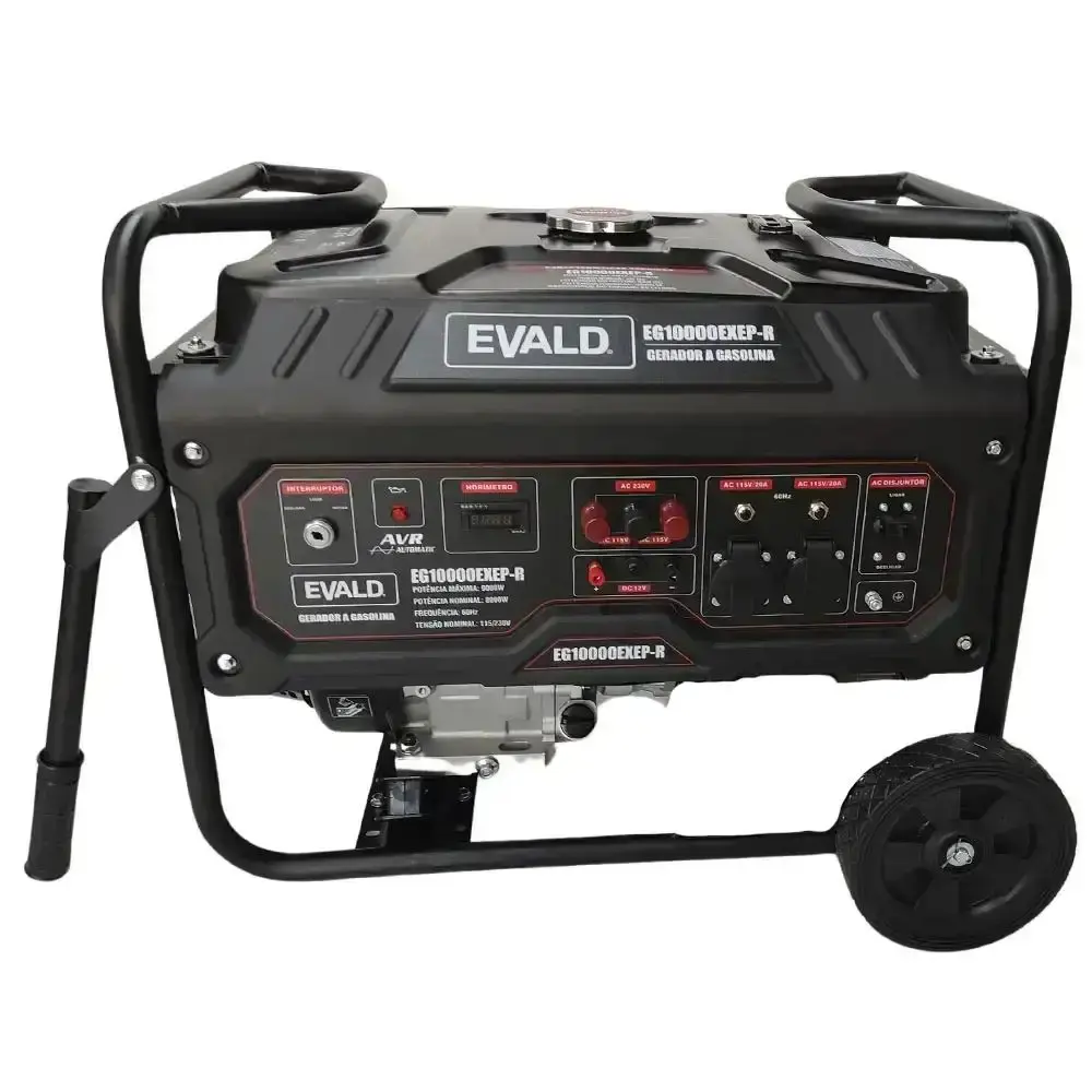 Gerador de energia a diesel 9 KVA 220V trifásico EG10000EXEP-R Evald — fotografia 8