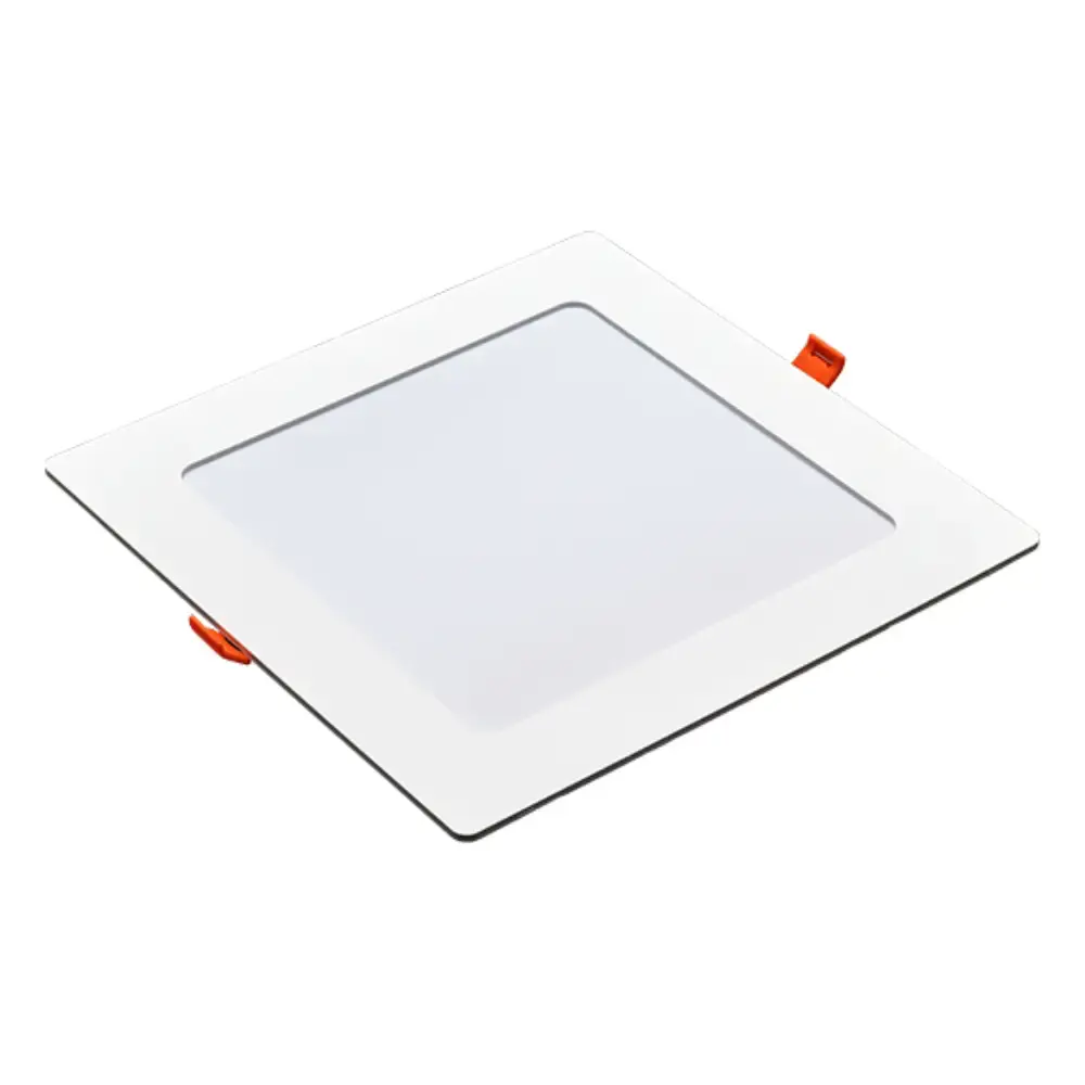 Painel plafon led embutir quadrado 6500K 24W Avant — fotografia de referência