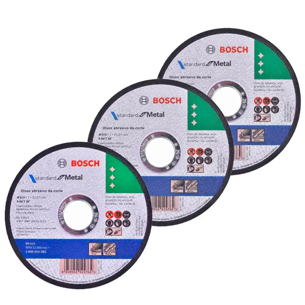 Kit Esmerilhadeira Angular 4.1/2 POL 700W GWS 700 + Disco de Corte 4.1/2POL 115 mm X 1.0 mm 220 V Bosch — fotografia 3