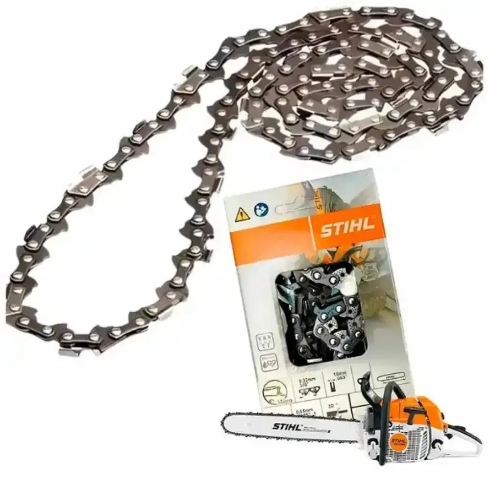Corrente para motosserra 3/8 POL 36 dentes 1 guia Stihl — fotografia de referência