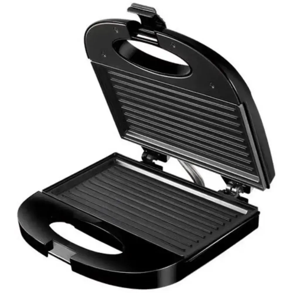 Sanduicheira e minigrill com chapa antiaderente dupla ondulada 750W Multilaser 110 V — fotografia 4