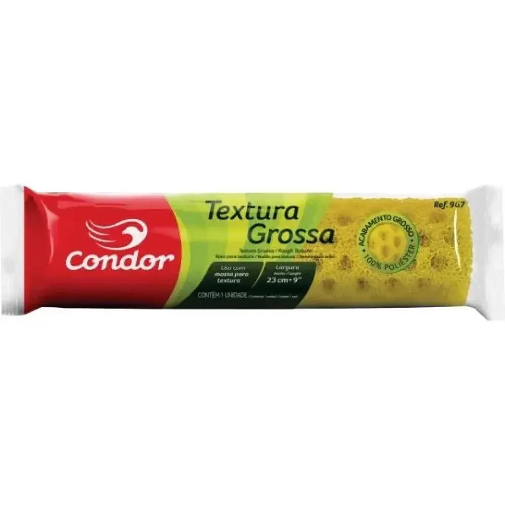 Rolo textura 967 23CM sem suporte grossa Condor — fotografia 2