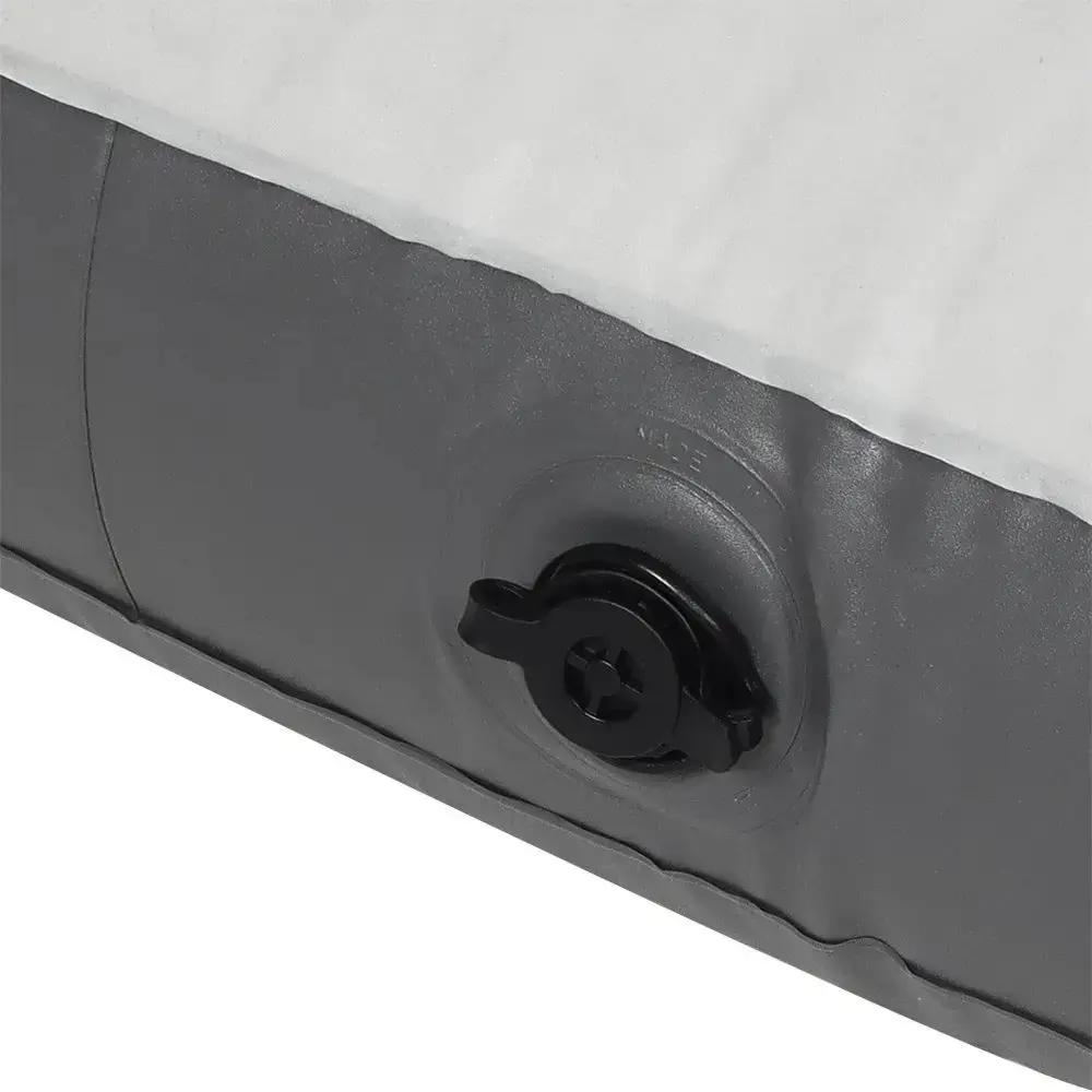 Colchão Inflável de Casal Deluxe Comfort 1,91 m x 1,37 m Cinza BEL — fotografia 5