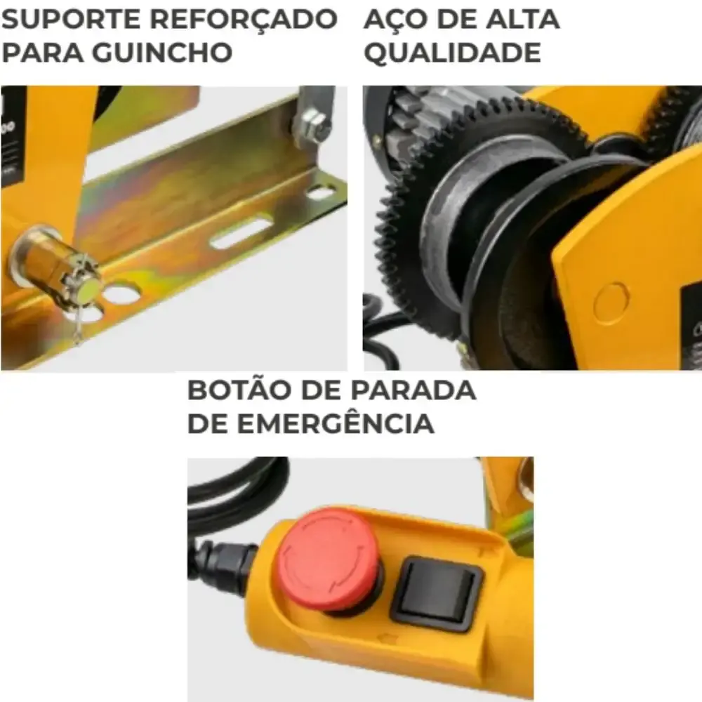 Trole elétrico GT 100/300/1000 KG monofásico 220V CSM 220 V — fotografia 4