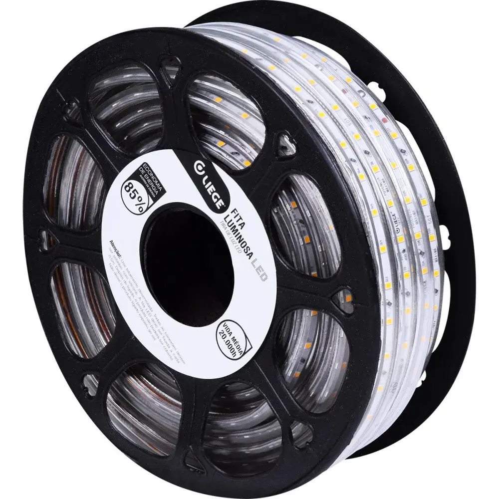 Fita luminosa de led amarela IP67 5W 3000K Liege — fotografia 2