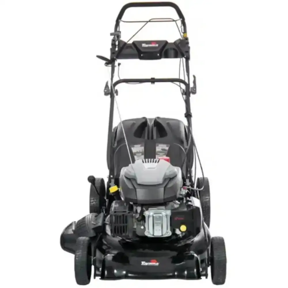 Cortador de grama à gasolina 6 HP 4 tempos com tração e recolhedor 4 em 1 TLM510TRMS-60L Toyama — fotografia 3