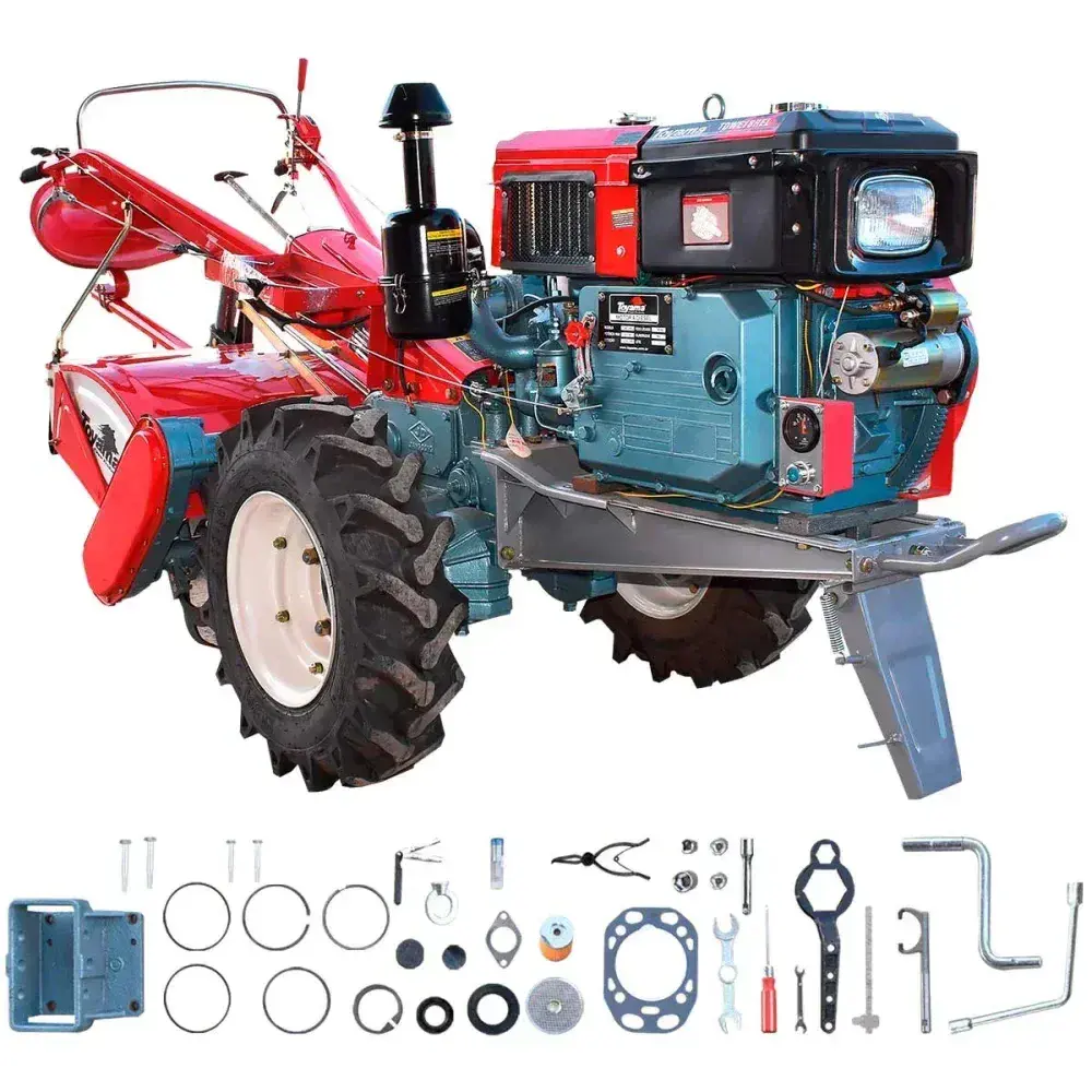 Microtrator à diesel 16,5HP 1 cilíndro TDWT80E Toyama — fotografia 7