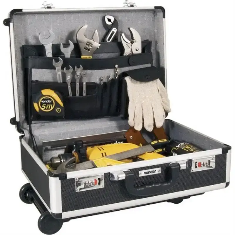 Maleta para ferramentas profissional preta MFV 180 Vonder — fotografia 4
