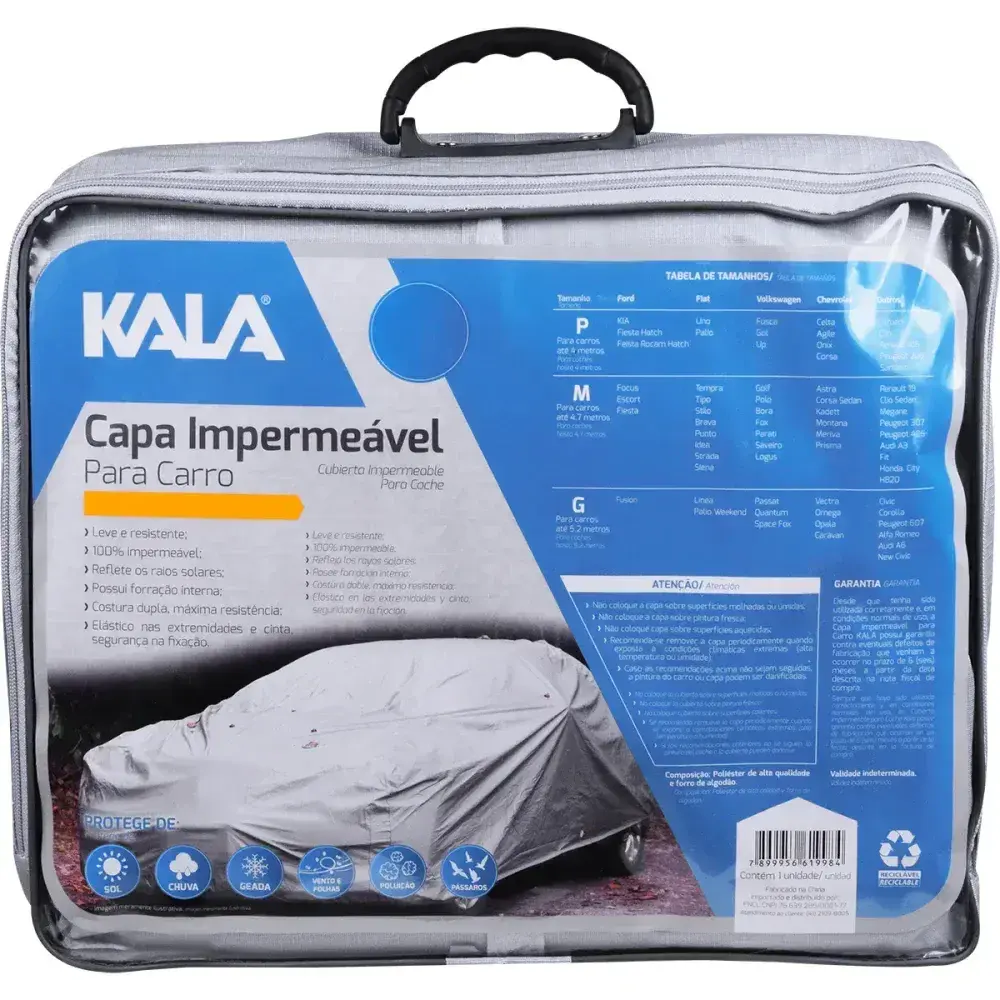 Capa de proteção impermeável para carro tamanho g Kala — fotografia 8
