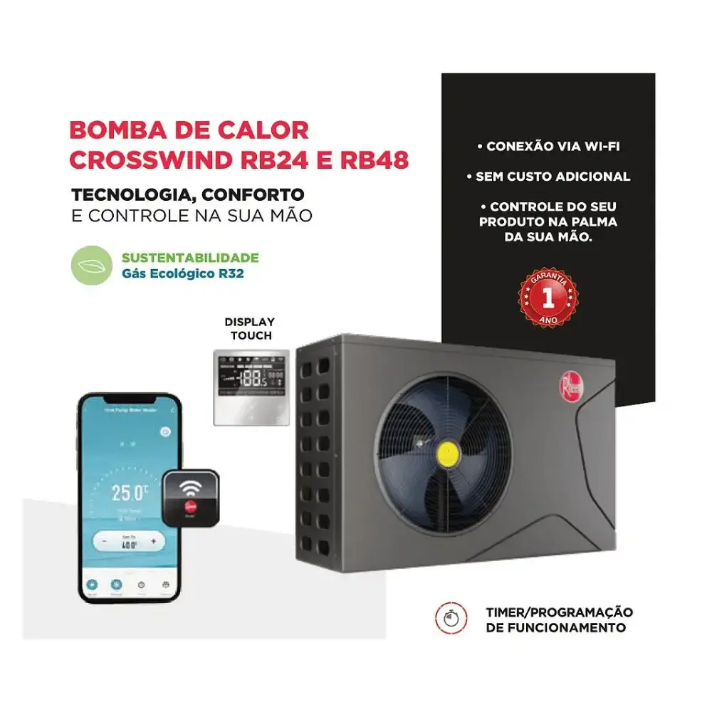 Trocador de calor inverter 48900 btus 220V RB5HP48WE14 Rheem 220 V — fotografia 4