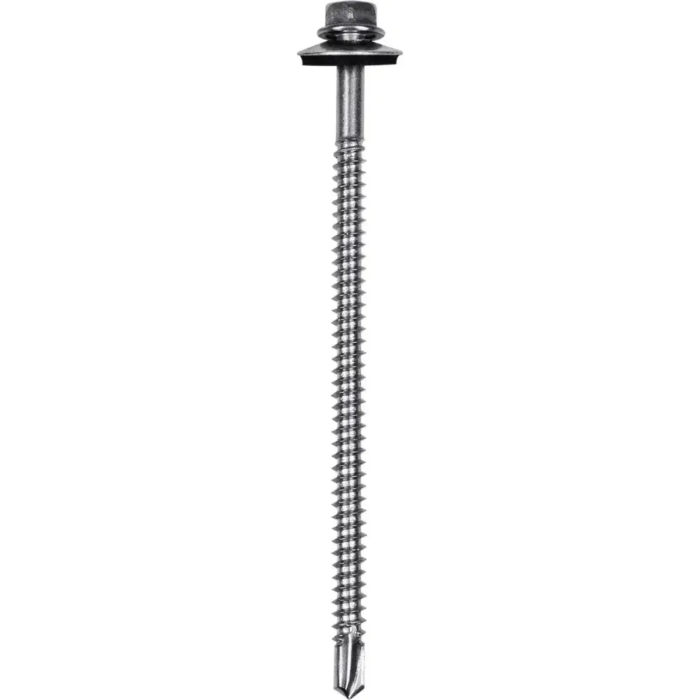Parafuso ponta broca cs inox 5,5MMN°12 100 peç Worker — fotografia 7