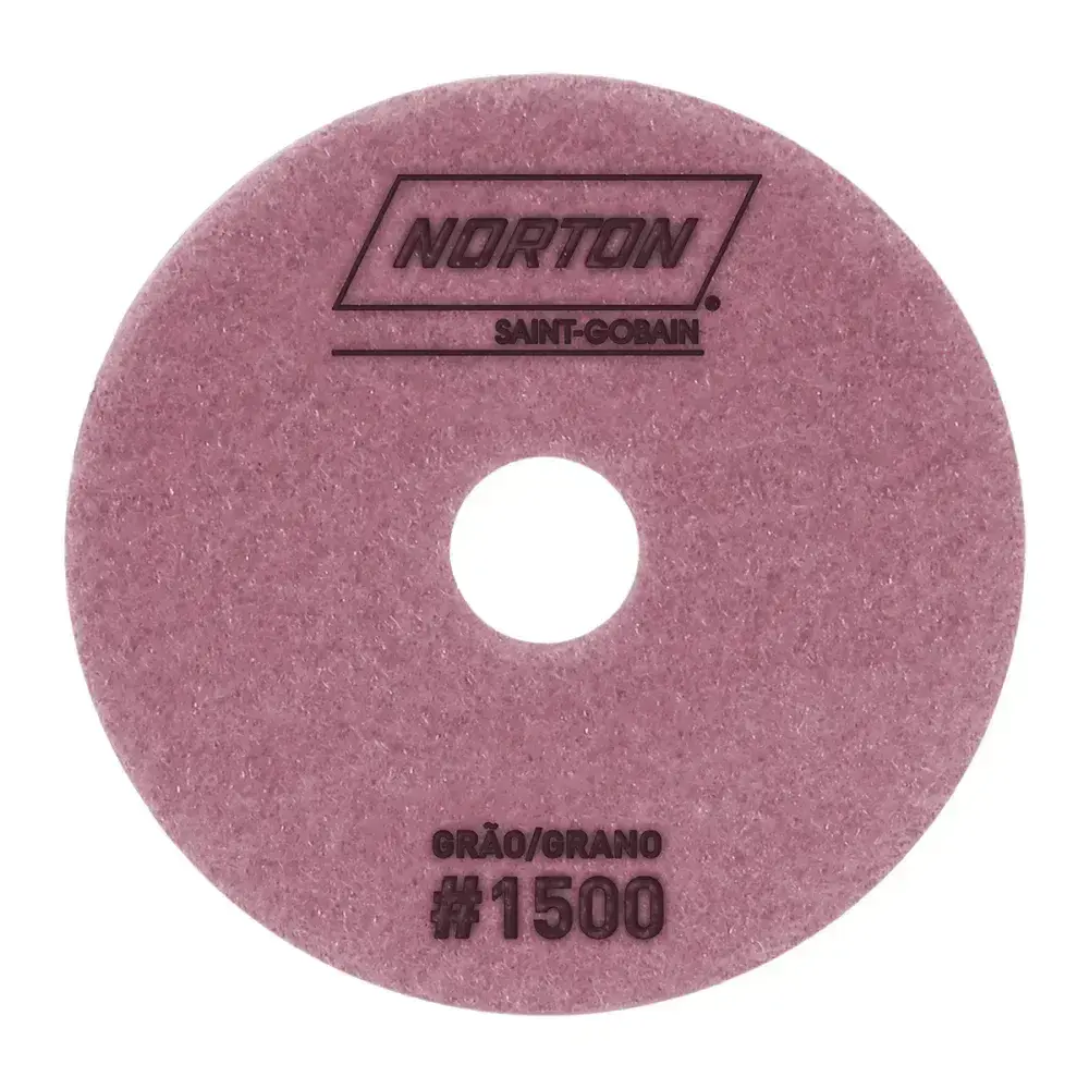 Disco diamantado flexível 100MM grão 1500 verde Norton — fotografia 5