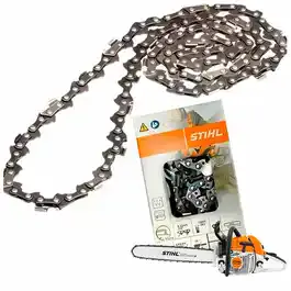 Corrente para motosserra MS 038, 380, 381 e 382 com 2 guias 36 dentes Stihl — fotografia 2