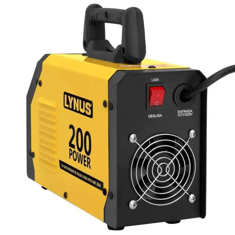 Máquina de solda inversora bivolt 200A LIS 200 Lynus — fotografia 4