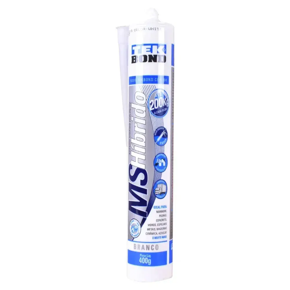 Adesivo híbrido ms branco profissional 400G Tekbond — fotografia 6