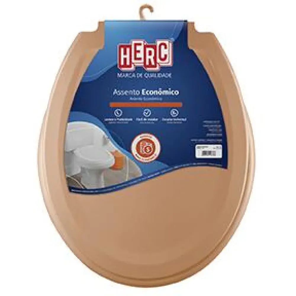 Assento sanitário econômico caramelo Herc — fotografia de referência