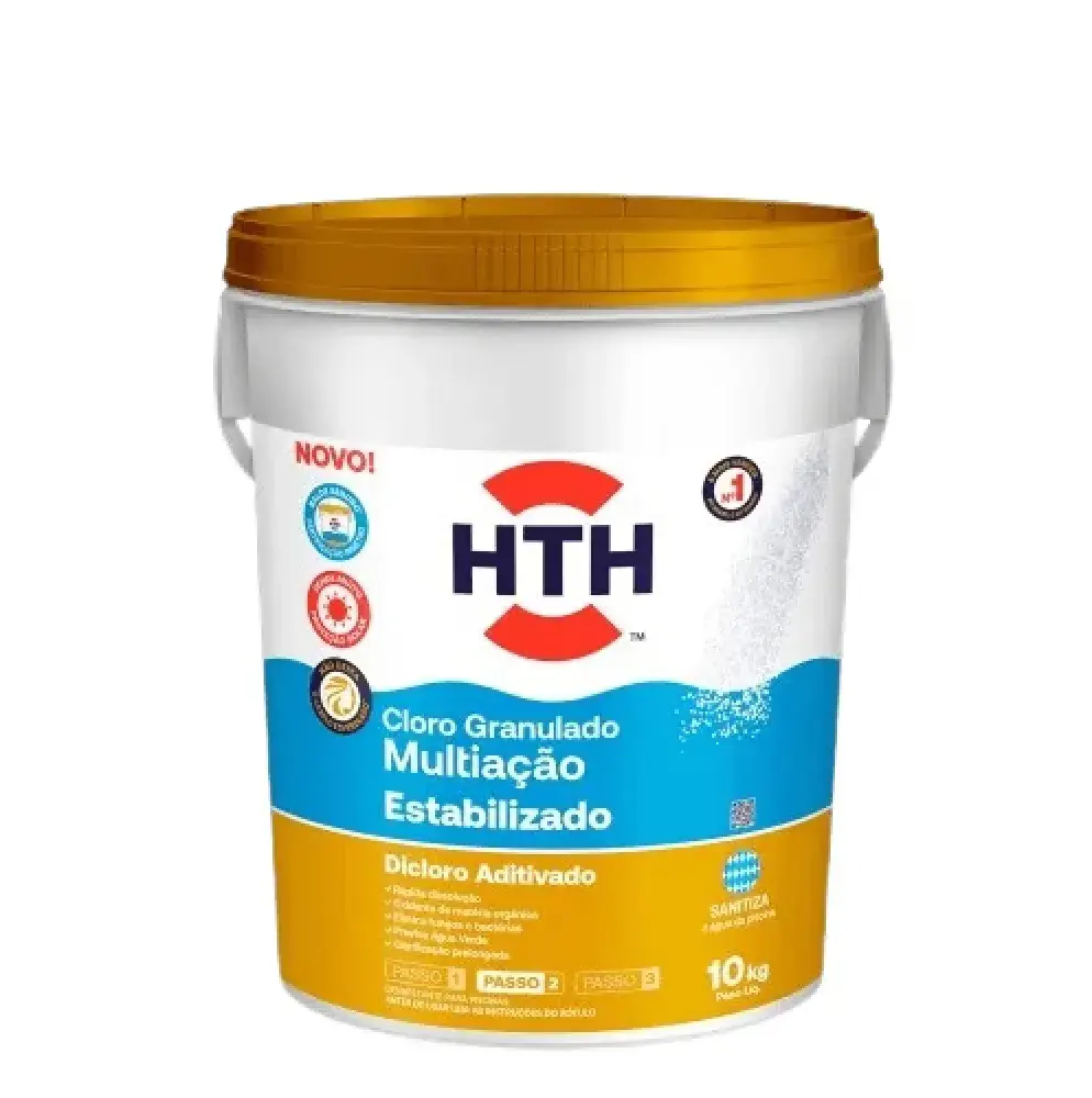 Cloro granulado dicloro multi 10KG HTH
