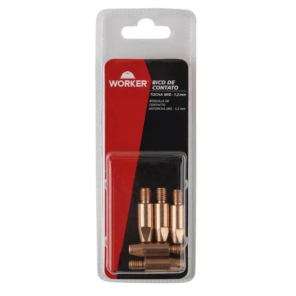 Bico de contato tocha mig 1,2MM mme 250A Worker 5 peç — fotografia 7